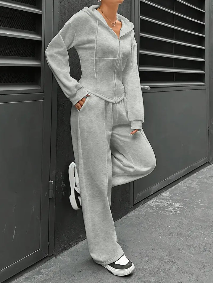 Nanci - סט שני חלקים קז'ואל עם שרוולים ארוכים