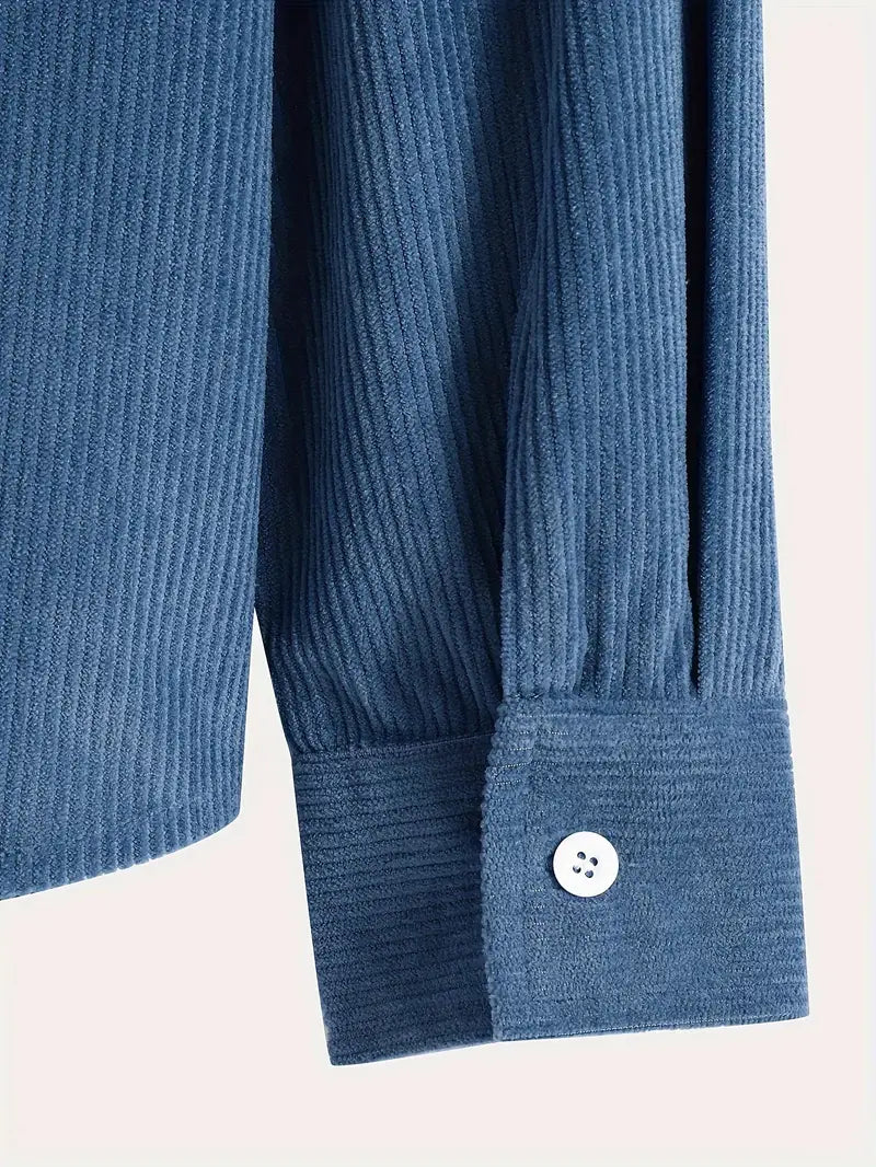 Costas - סווטשירט עם רוכסן ומרקם קורדרוי