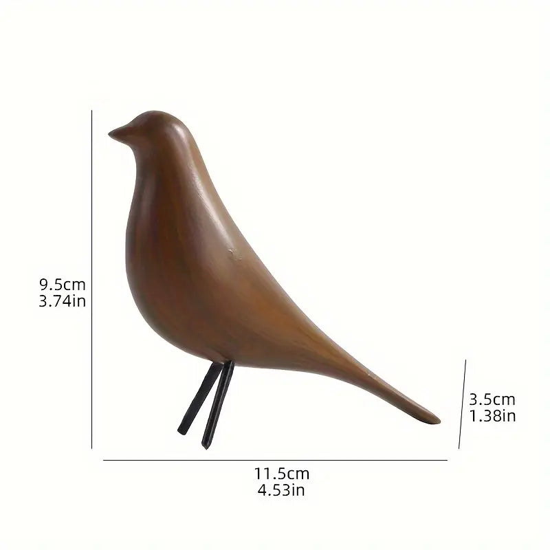 DecoPerch - סט פסלי ציפורים מופשטים בסגנון ארט דקו