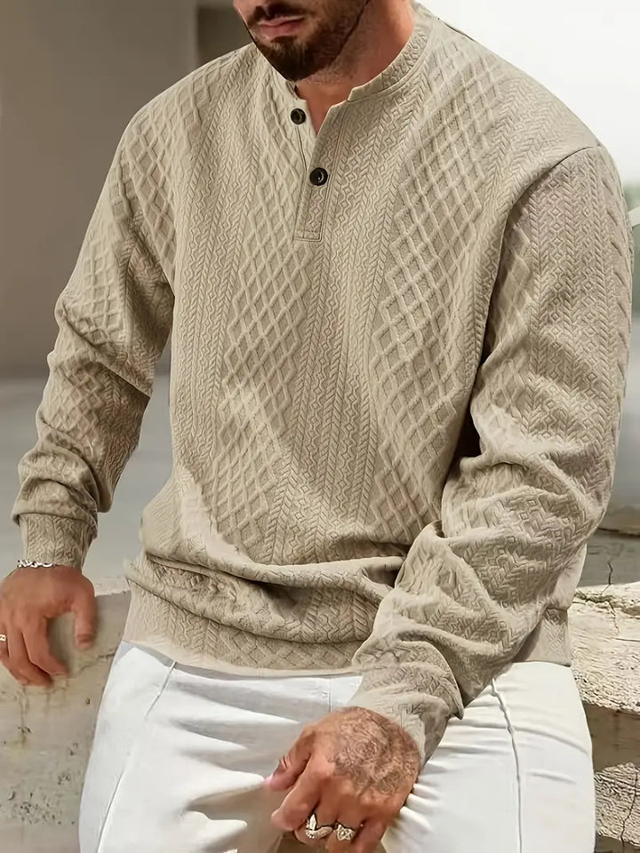 Warriner - סווטשירט עם שרוולים ארוכים ועיצוב גיאומטרי