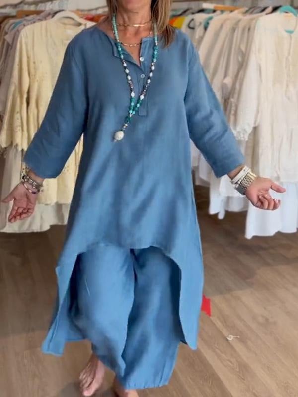 Freida - שמלת פשתן קז'ואל