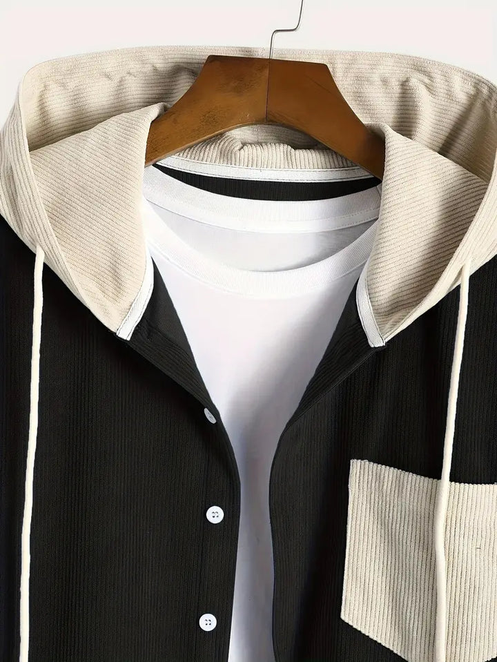 Costas - סווטשירט עם רוכסן ומרקם קורדרוי