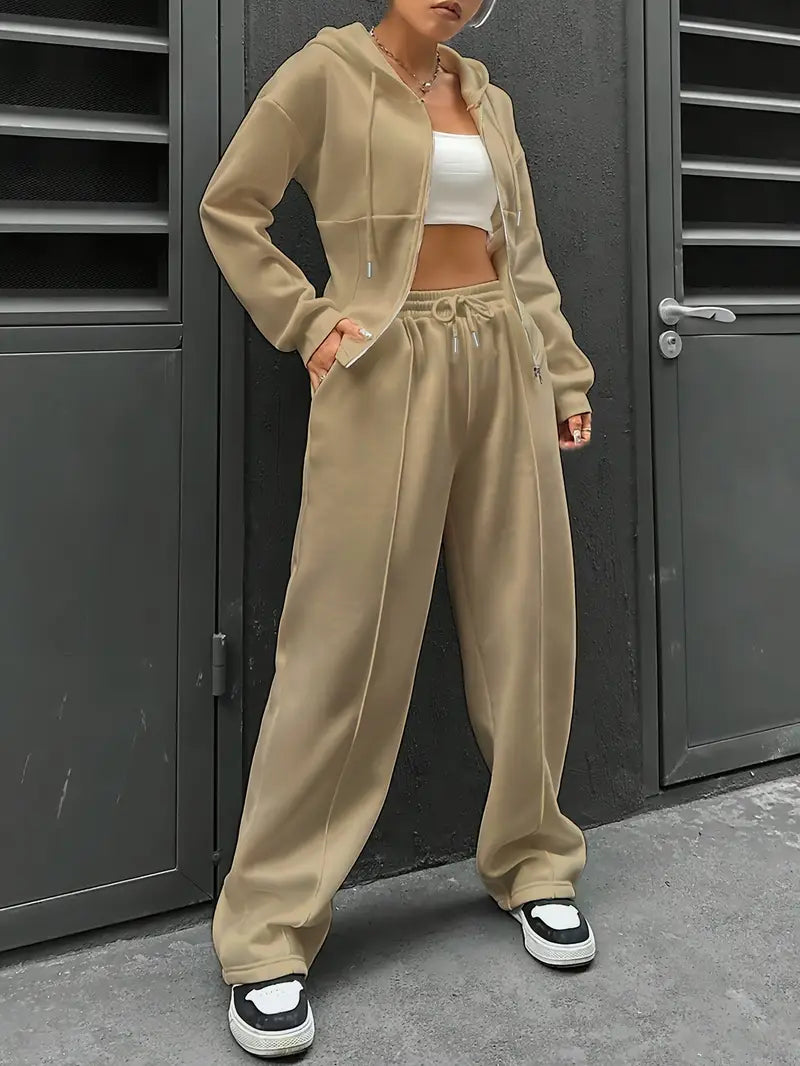 Nanci - סט שני חלקים קז'ואל עם שרוולים ארוכים