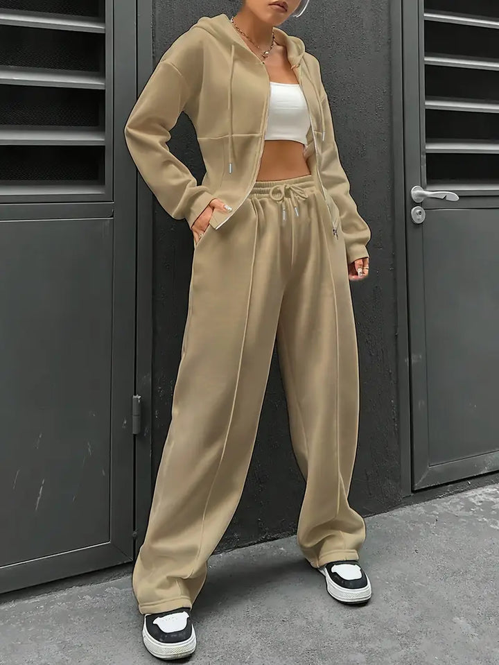 Nanci - סט שני חלקים קז'ואל עם שרוולים ארוכים