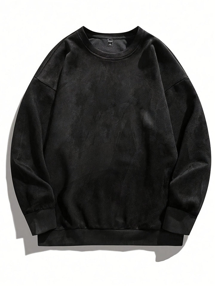 Nicholson - חולצת שרוולים ארוכים עם צווארון עגול בסגנון קז'ואל