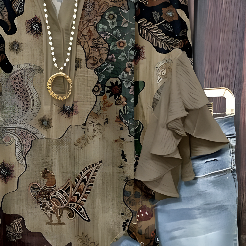 Jaycie -  חולצה אלגנטית עם דוגמאות