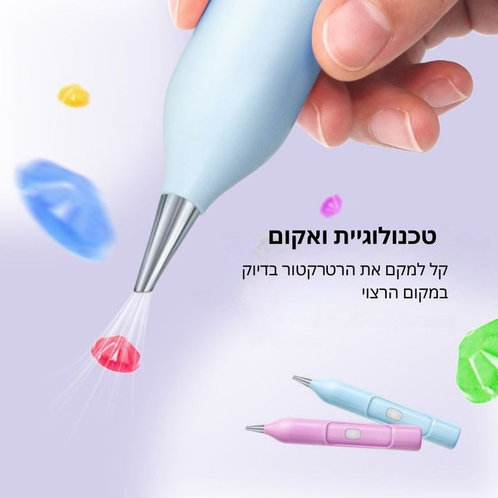 DazzleDot - עט ציור יהלומים חשמלי – 6 צבעים