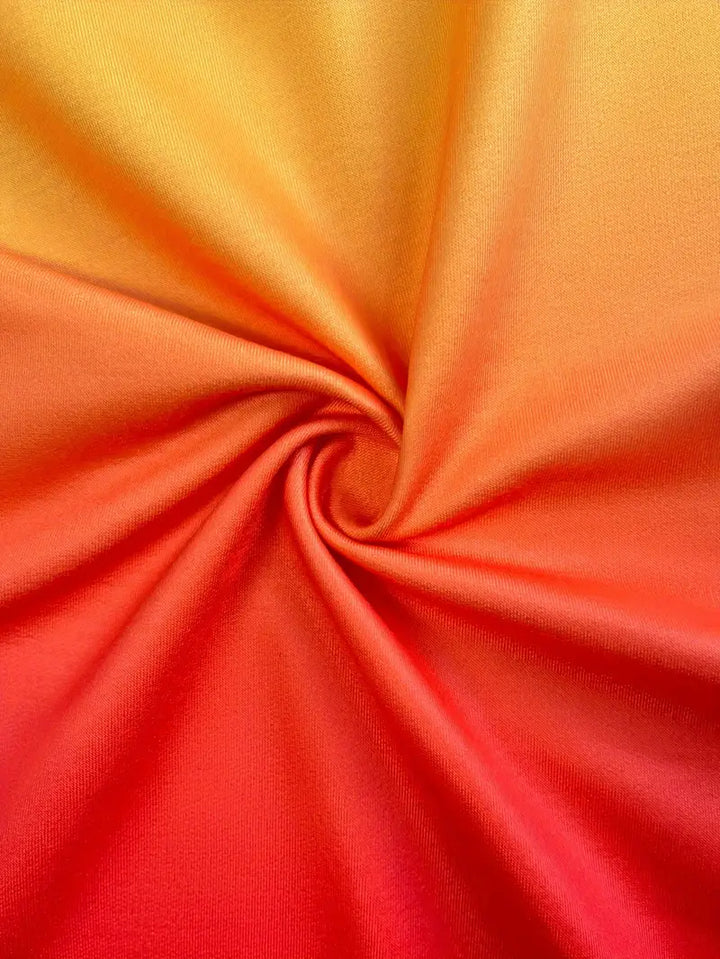 Areeqa - סווטשירט עם שרוולים ארוכים ורוכסן בצבעי גראדיאנט