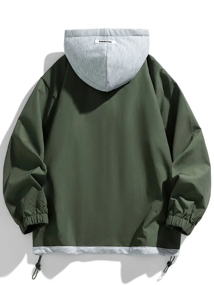 Carson - ז'קט קז'ואל עם קפוצ'ון וכיס