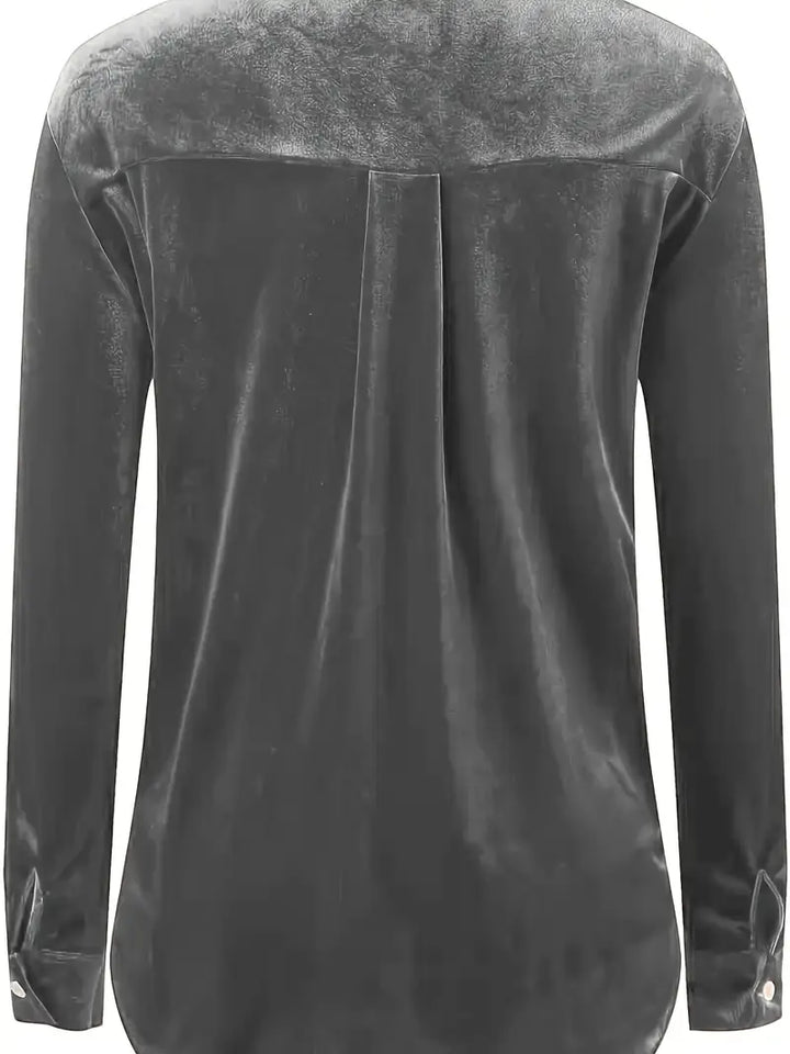 Geanie - חולצה עם שרוולים ארוכים וכיסים קדמיים