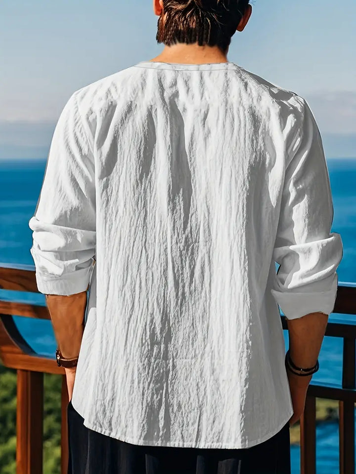 Pawel - חולצת כותנה עם שרוולים ארוכים