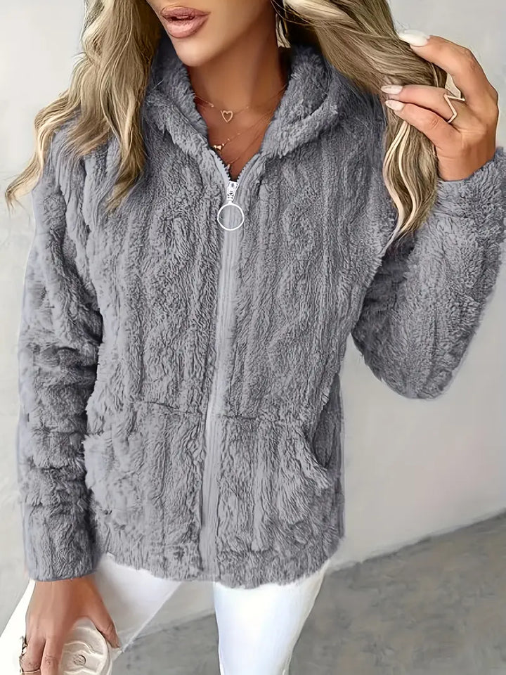 Ganka - סווטשירט עם רוכסן ושרוולים ארוכים