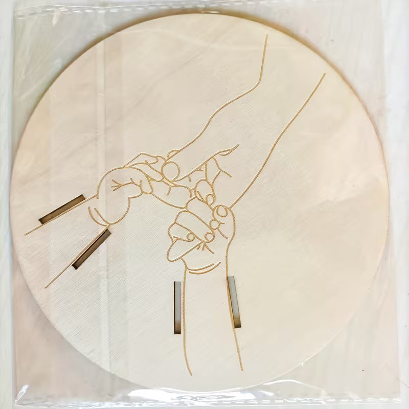 BirthMark - לוחית עץ לצמיד לידה