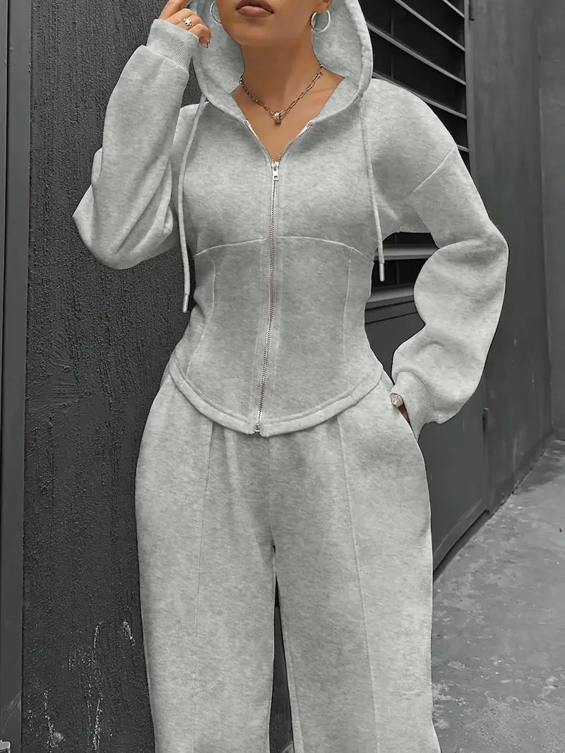 Nanci - סט שני חלקים קז'ואל עם שרוולים ארוכים