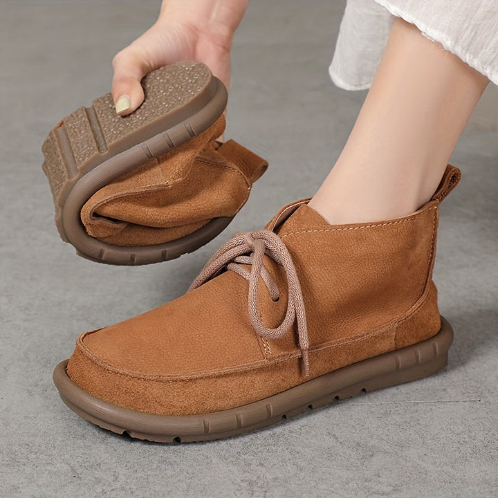 Lirinda - מגפי עור עם שרוכים