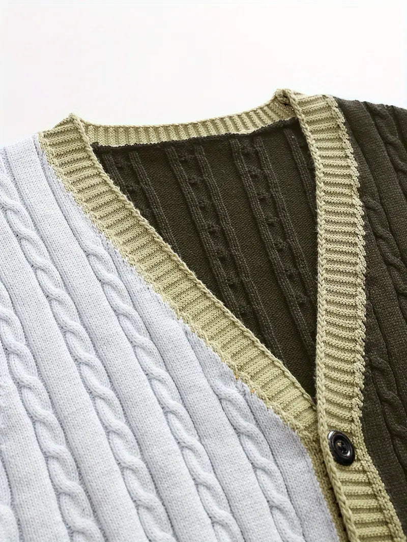 Bryant - קרדיגן ארוך עם שרוולים ארוכים מסריג נושם