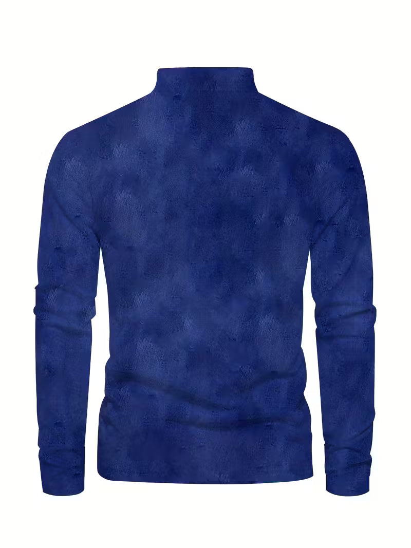 Giles - חולצת דש עם הדפס סירת מפרש תלת-ממדית מסוגננת