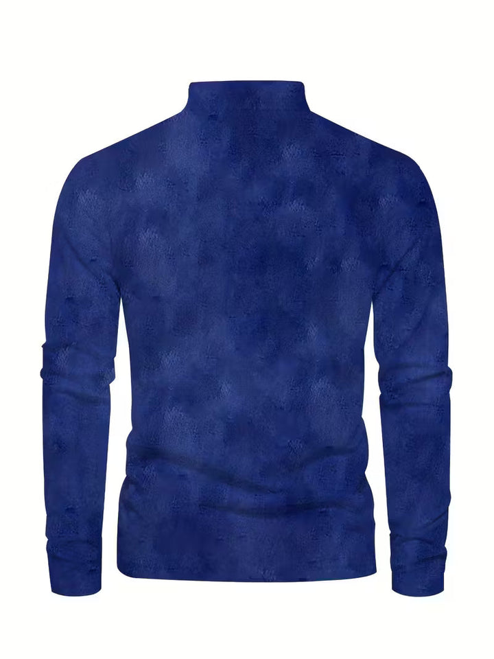 Giles - חולצת דש עם הדפס סירת מפרש תלת-ממדית מסוגננת