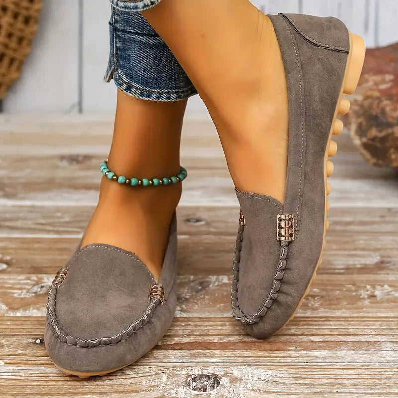 Mitsuko - נעלי מוקסין קז'ואל ללא החלקה