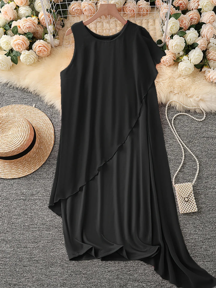 Maren - שמלת מידי אלגנטית ללא שרוולים