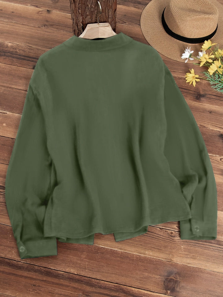 Paige - חולצת כפתורים עם שרוולים ארוכים