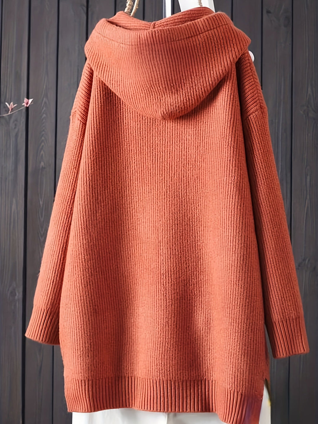 Genivee - סווטשירט ארוך שרוולים סרוג