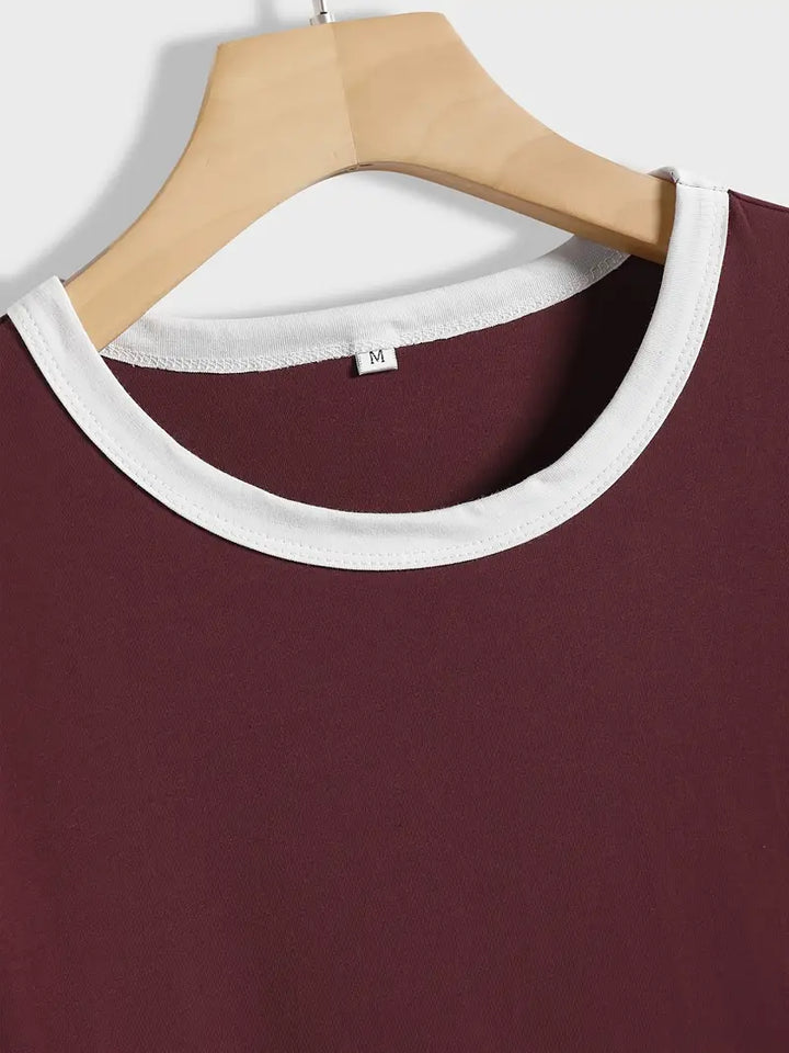 Kisara - חולצת טי שרוול קצר בסגנון קז'ואל