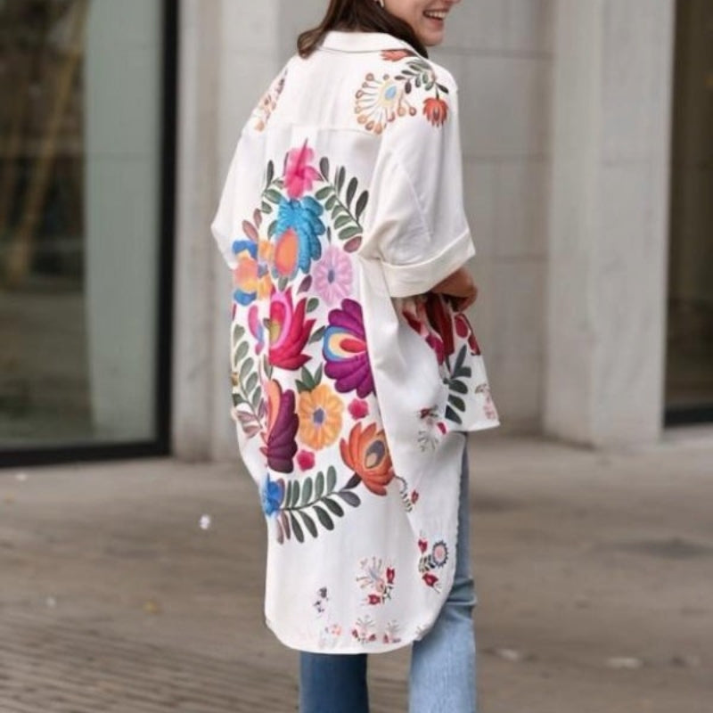 Rossella - חולצה אלגנטית עם הדפס פרחוני