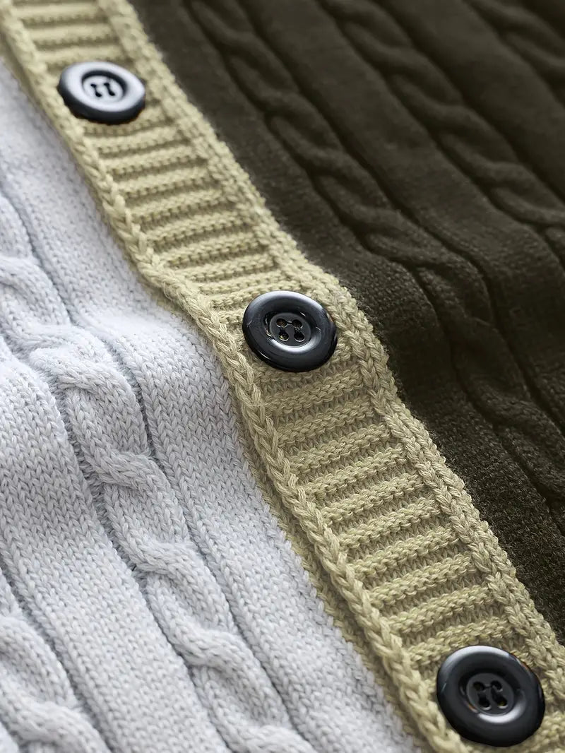 Bryant - קרדיגן ארוך עם שרוולים ארוכים מסריג נושם