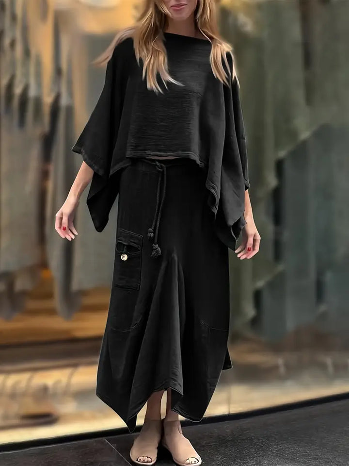 Phonsen - סט חולצה וחצאית פרימיום