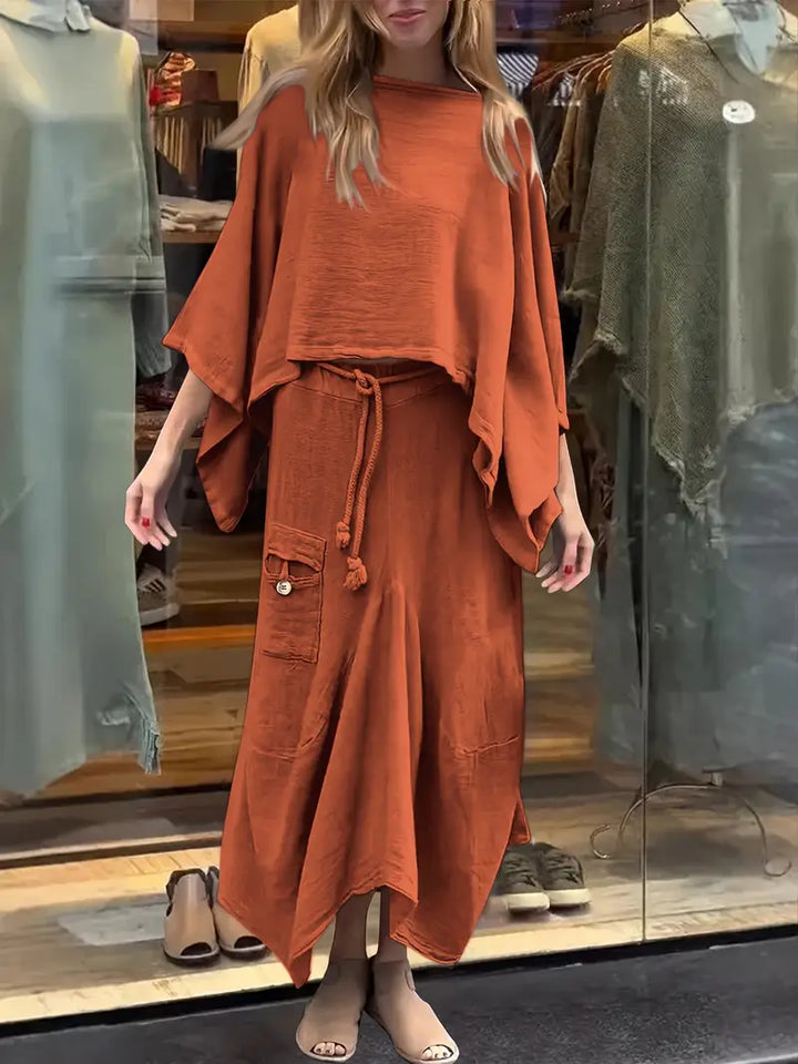 Phonsen - סט חולצה וחצאית פרימיום