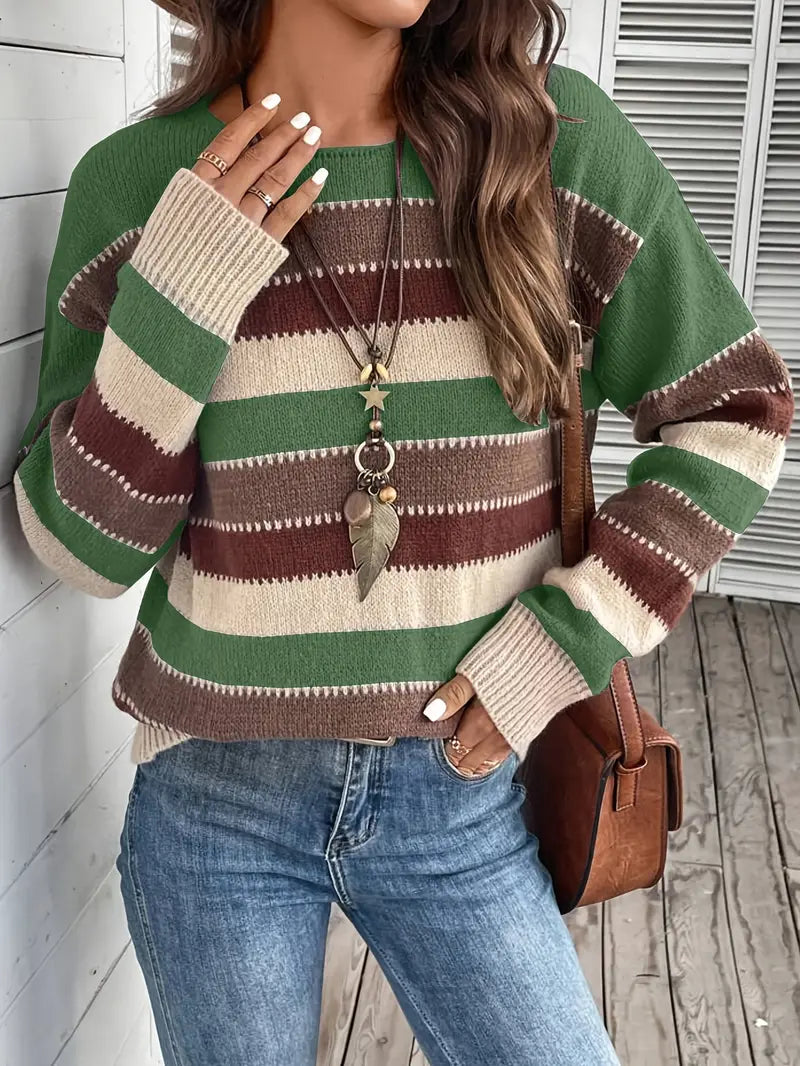 Evdokia - סוודר קז'ואל עם שרוולים ארוכים