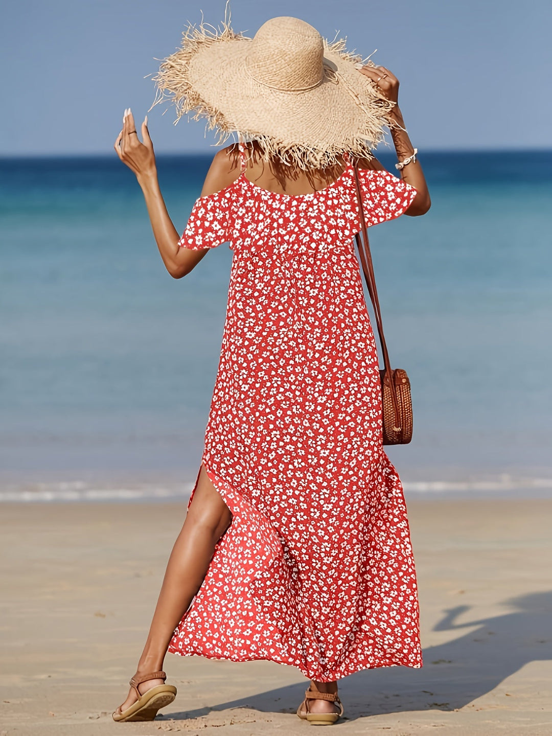 Consuelo - שמלת כתפיים חשופות עם הדפס פרחוני