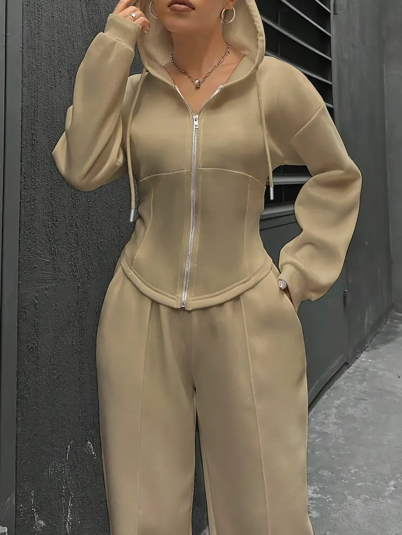 Nanci - סט שני חלקים קז'ואל עם שרוולים ארוכים