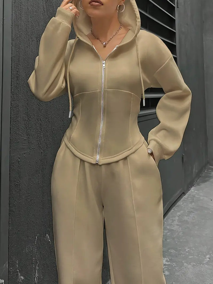 Nanci - סט שני חלקים קז'ואל עם שרוולים ארוכים