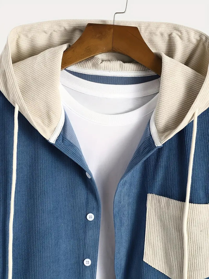 Costas - סווטשירט עם רוכסן ומרקם קורדרוי