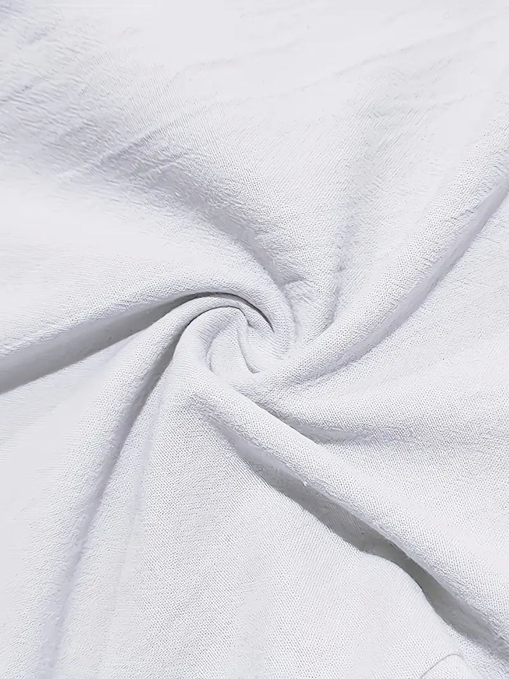 Nichols - מכנסיים רחבים עם שרוך מכותנה