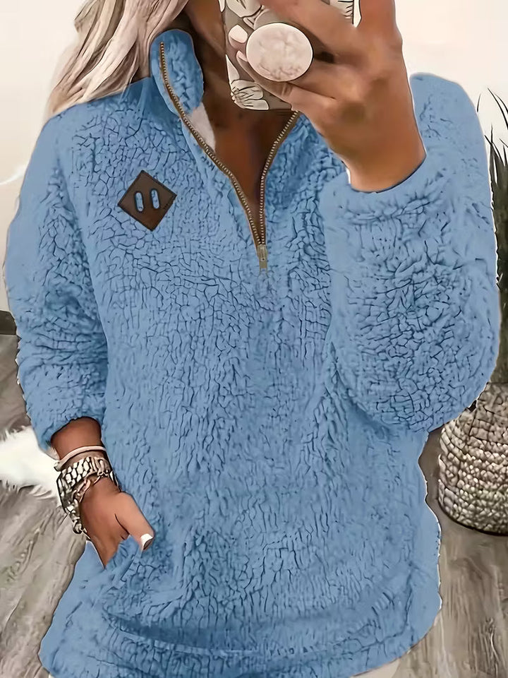 Humera - ז'קט אלגנטי עם רוכסן ושרוולים ארוכים