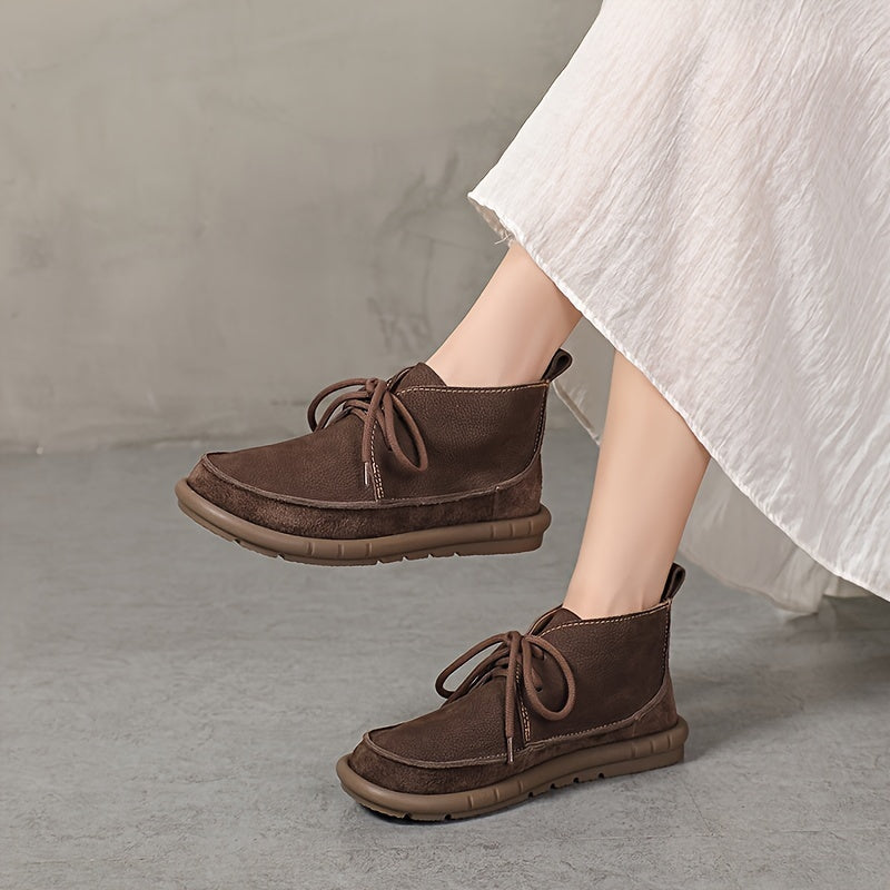 Lirinda - מגפי עור עם שרוכים