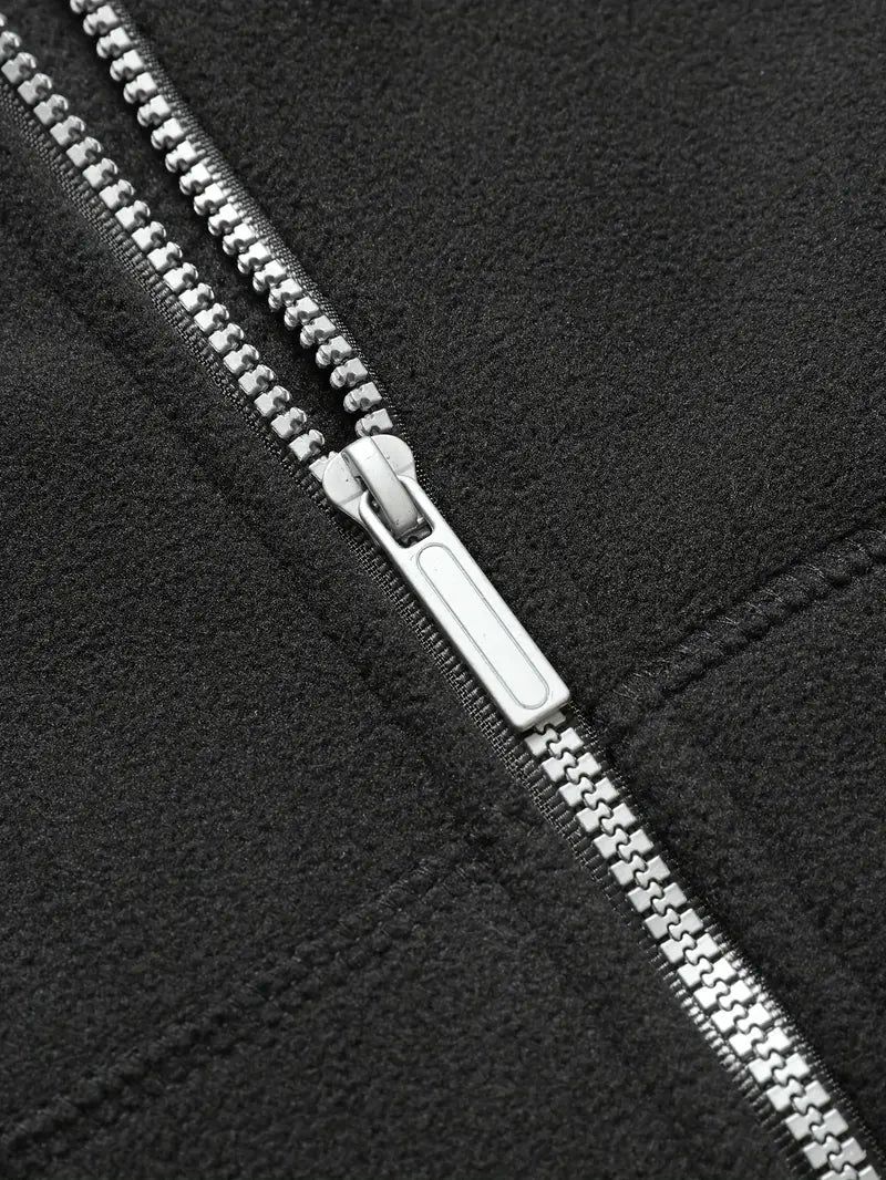 Aubin - סווטשירט עם רוכסן, שרוולים ארוכים וכיסים