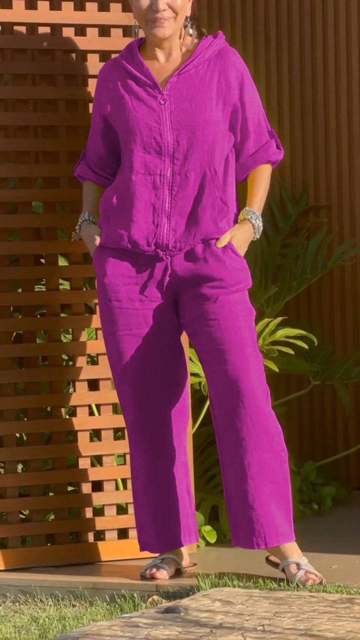 Pietra - חליפת קפוצ'ון דו-חלקית עם רוכסן