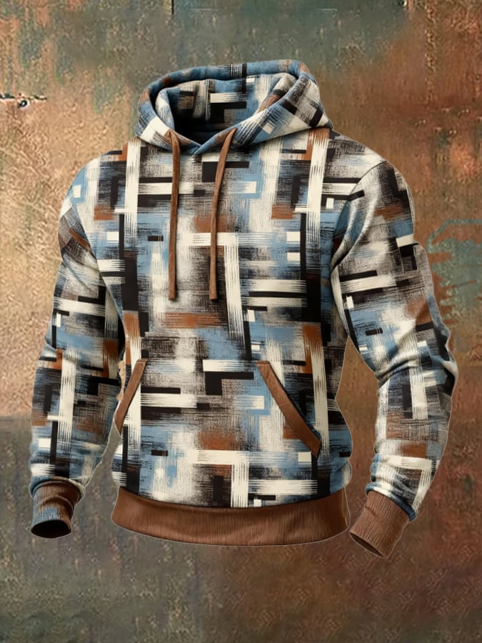 Sodhi - סווטשירט בסגנון רטרו עם הדפס בלוק צבעוני