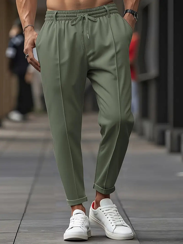 Crawford - קז'ואלגזרה צרהמכנסייםעם מותניים אלסטיים