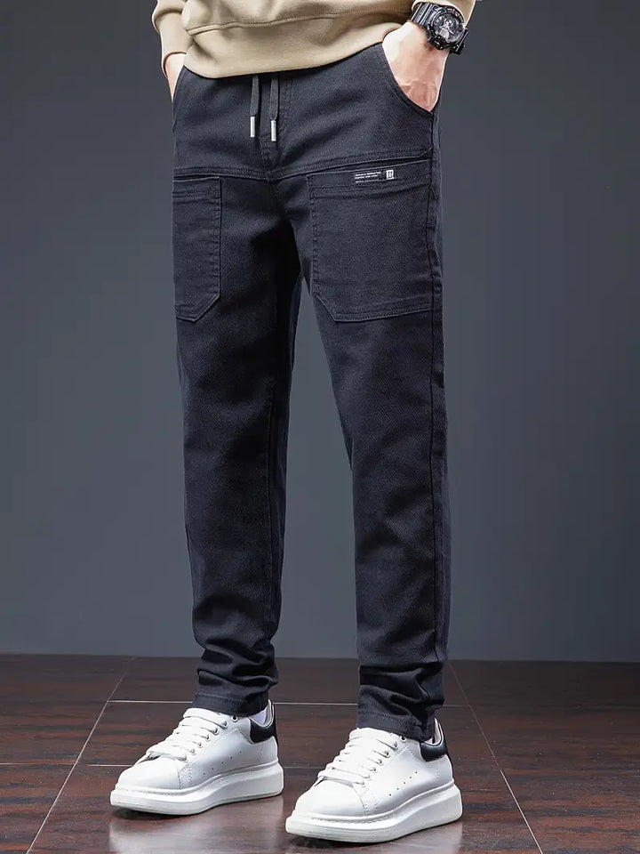 Jarrett - מכנסי ריצה אלגנטיים עם שרוך במותניים