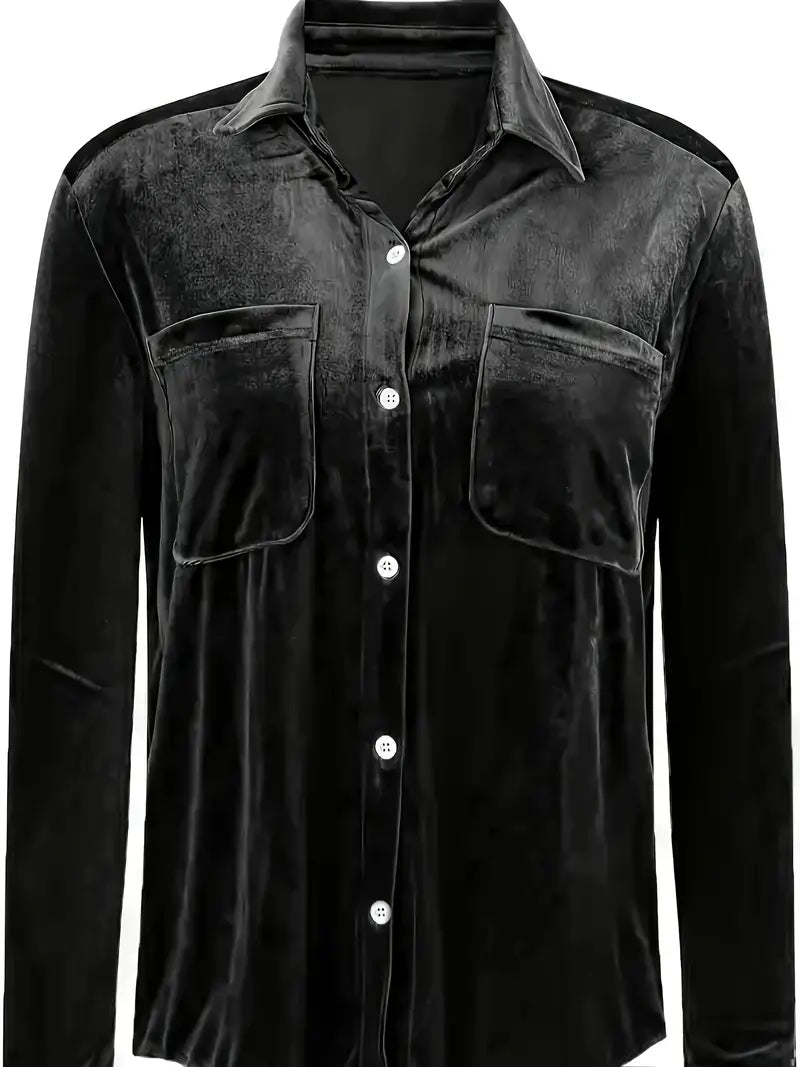 Geanie - חולצה עם שרוולים ארוכים וכיסים קדמיים