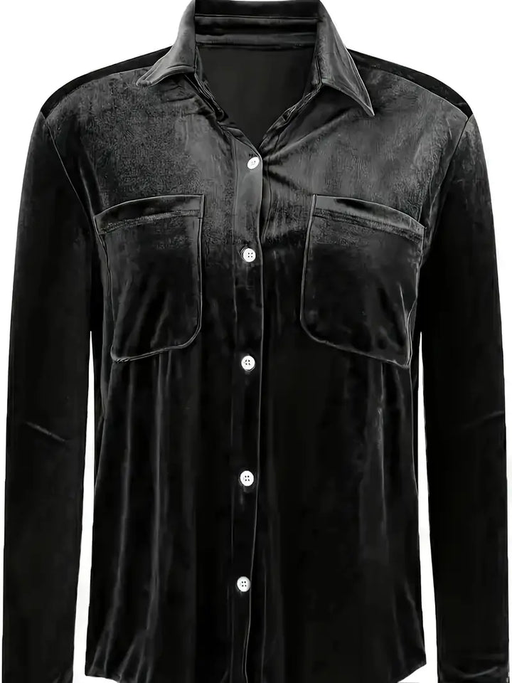 Geanie - חולצה עם שרוולים ארוכים וכיסים קדמיים