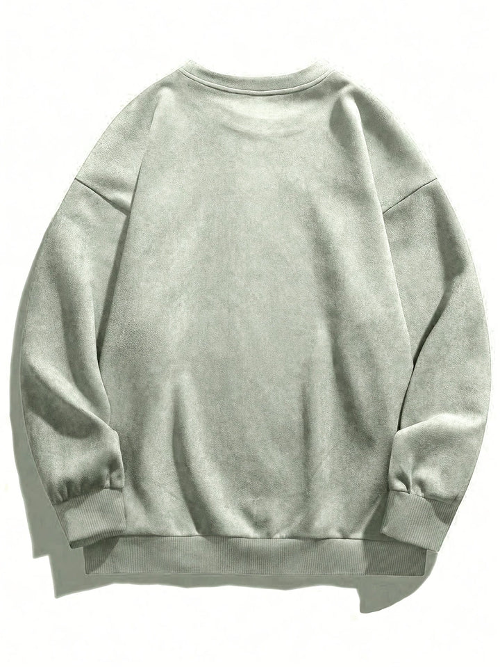 Nicholson - חולצת שרוולים ארוכים עם צווארון עגול בסגנון קז'ואל