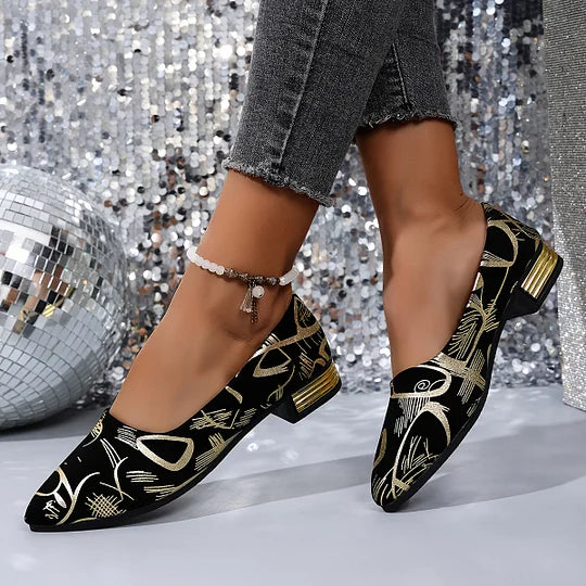 Fernandez - נעליים עם עקב נמוך ומאווררות