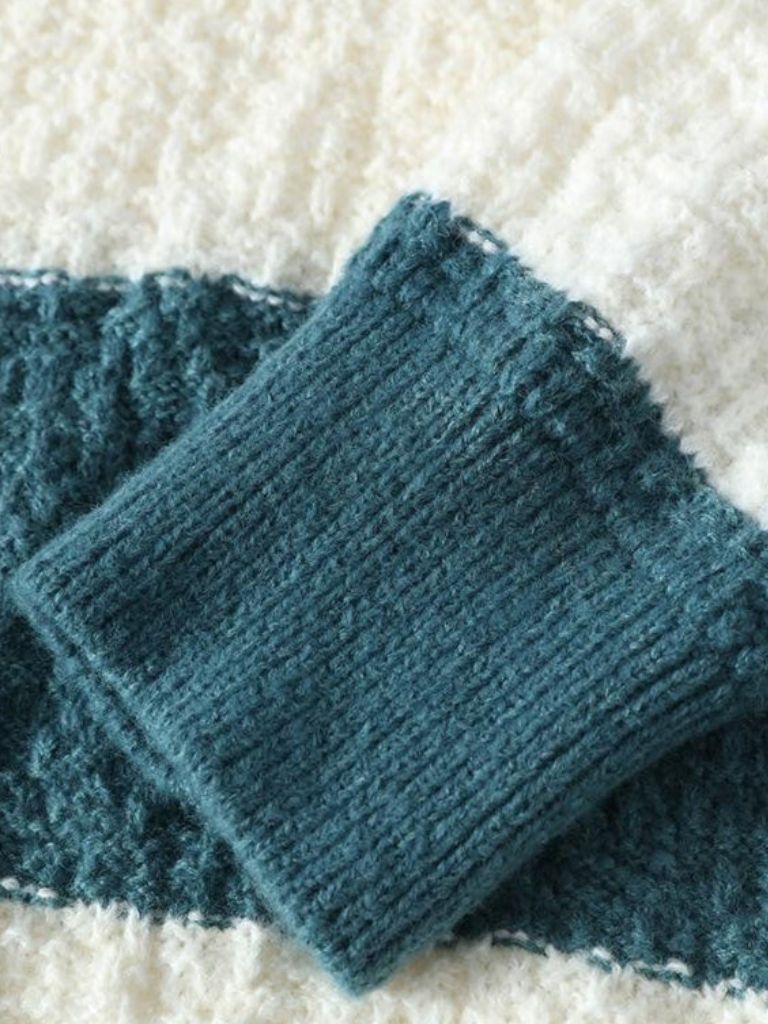 Jorren - סוודר פסים עם צווארון עגול