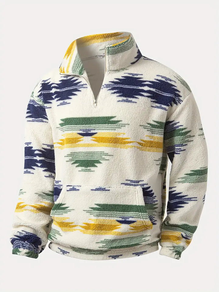 Clinton - סווטשירט עם רוכסן חצי ואפודה